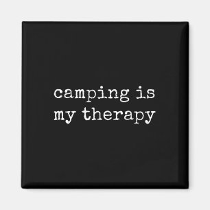Camping By Design Tee Company Uni-adults Camping H Magnet