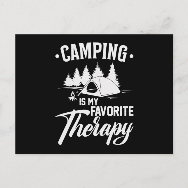 Camping Camp Camper Campfire Funny Gift Idea Postcard (Front)