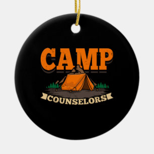 Camping - Camp Counsellor Ceramic Ornament