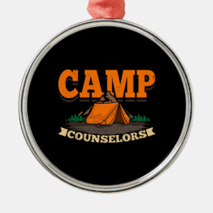 Camping - Camp Counselor Metal Ornament