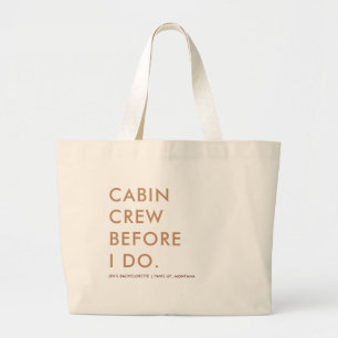 Camping Camp Earthy Bachelorette Party Gift Large Tote Bag