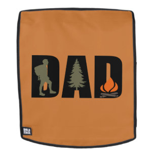 Camping camper and hiking hiker dad backpack