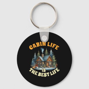 Camping Camper Cabin Life Is The Best Life Lake Li Key Ring