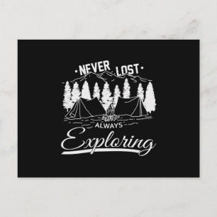 Camping Camper Camp Campfire Funny Gift Idea Postcard