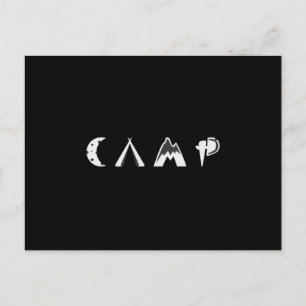 Camping Camper Camp Campfire Funny Gift Idea Postcard