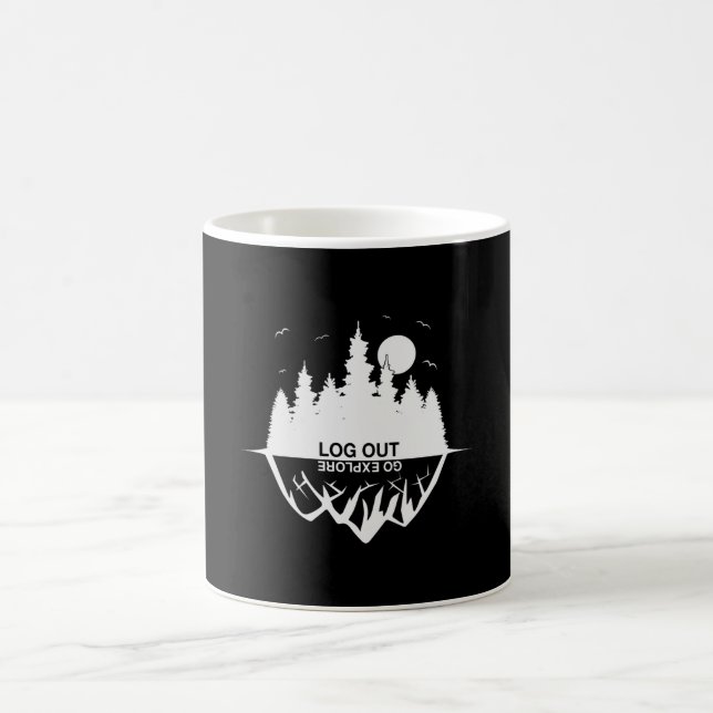 Camping Camper Campfire Camp Funny Gift Idea Coffee Mug (Center)