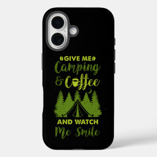 Camping Camper Coffee Gift iPhone 16 Case