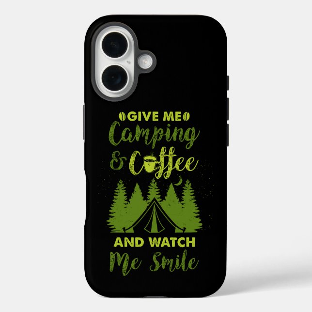 Camping Camper Coffee Gift Case-Mate iPhone Case (Back)