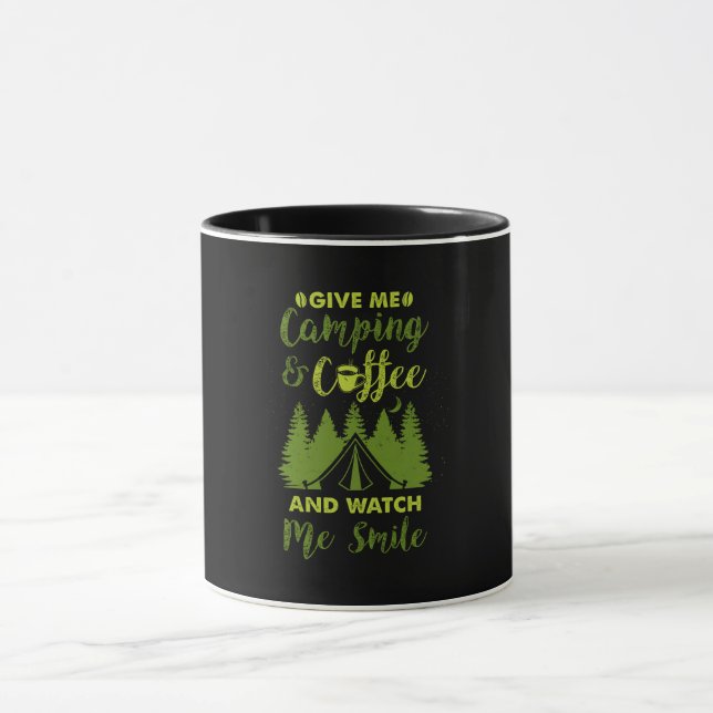 Camping Camper Coffee Gift Mug (Center)