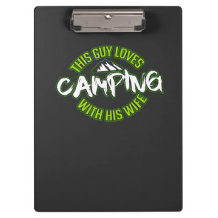 Camping Camper Gift Clipboard