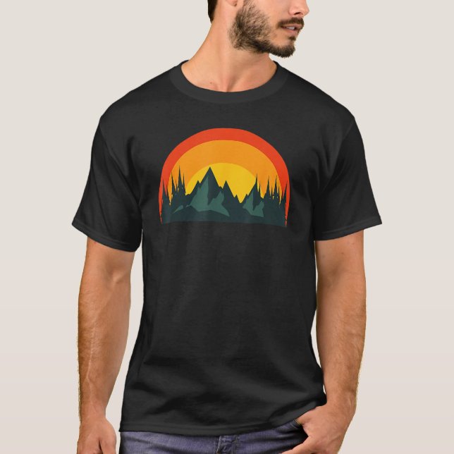 Camping Camper Outdoors fishing hiking wilderness T-Shirt (Front)
