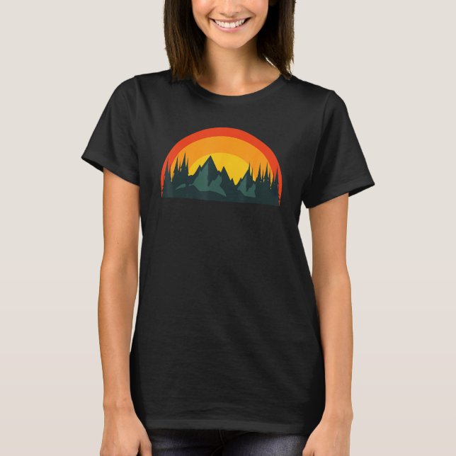 Camping Camper Outdoors fishing hiking wilderness T-Shirt (Front)