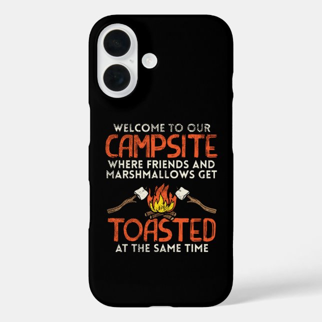 Camping Campfire and Marshmallows Case-Mate iPhone Case (Back)