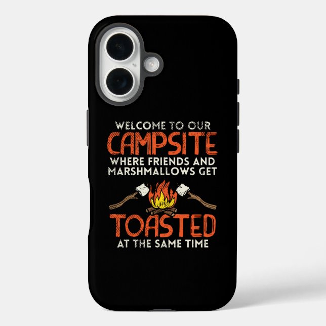 Camping Campfire and Marshmallows Case-Mate iPhone Case (Back)