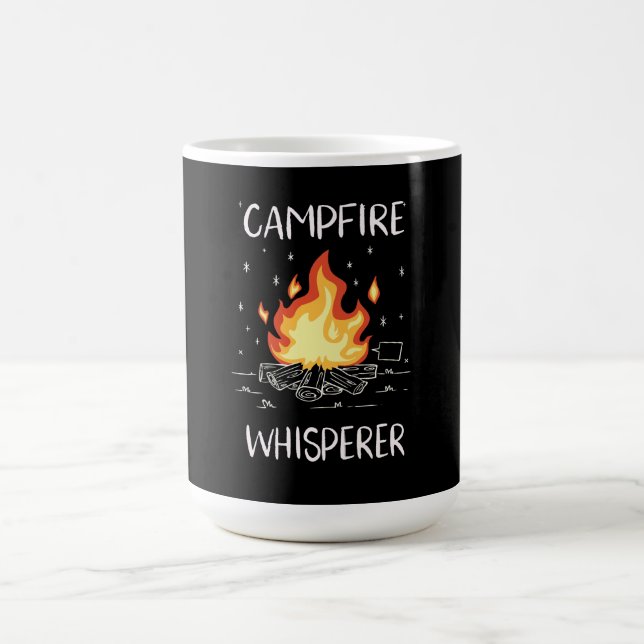Camping Campfire Coffee Mug (Center)