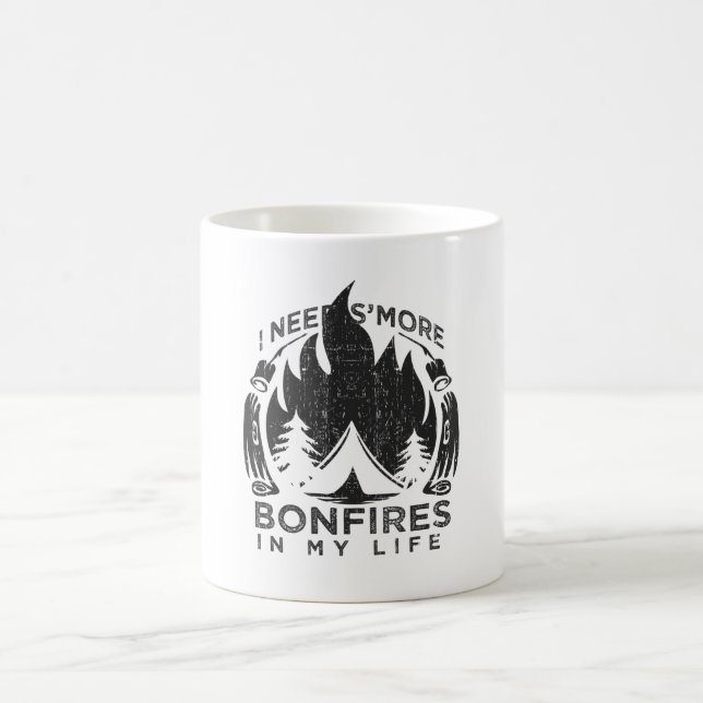 Camping Campfire Gift Coffee Mug (Center)