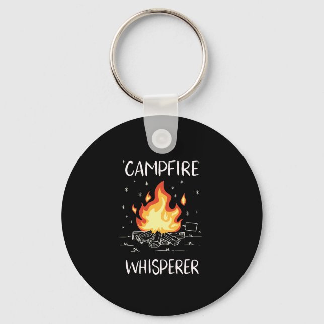 Camping Campfire Key Ring (Front)