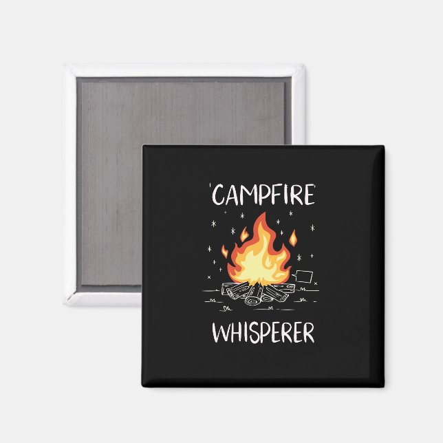 Camping Campfire Magnet (Front/Back)