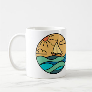 camping campfire mountains wanderlust, hiking coffee mug