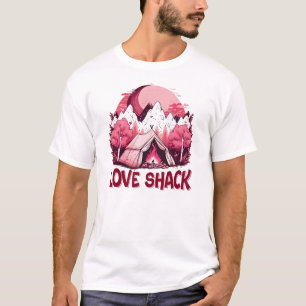 camping campfire mountains wanderlust, hiking in t T-Shirt