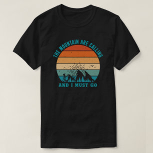 camping campfire mountains wanderlust, hiking T-Shirt