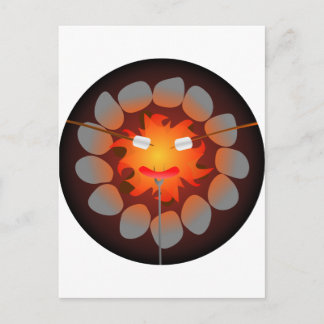 Camping Campfire Postcard