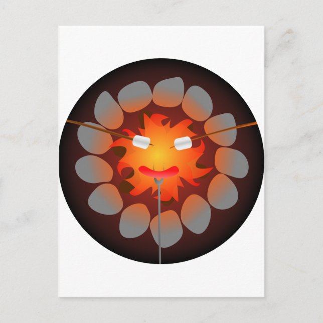 Camping Campfire Postcard (Front)