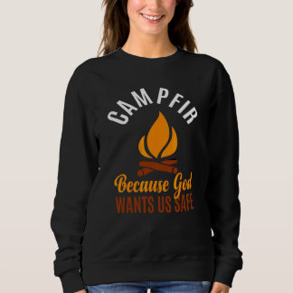 Camping Campfires Essential Summer Vacation Sweatshirt