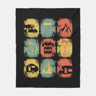 Camping - Camping Stuff Fleece Blanket
