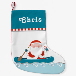 Camping Canoe Small Christmas Stocking