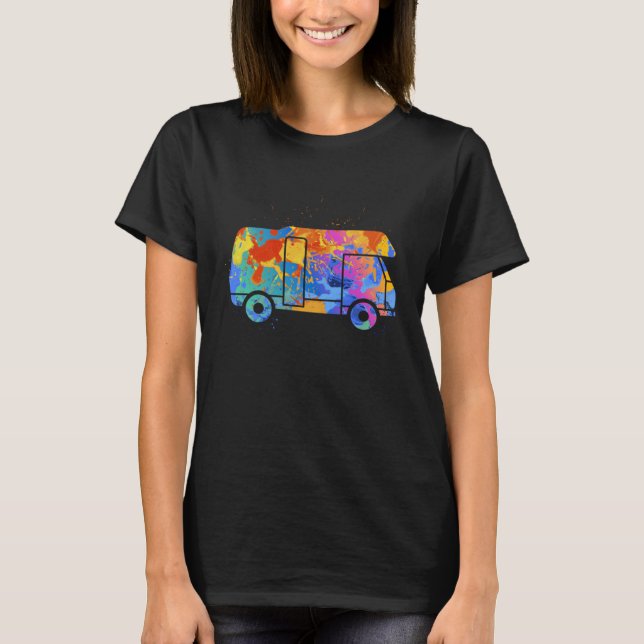 Camping Car Graphic  Women Kids Camper Clothing  1 T-Shirt (Front)