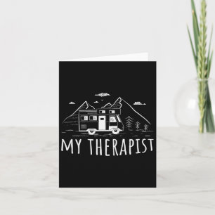Camping Caravan My Therapist Card