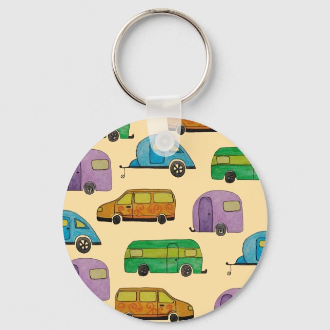 Camping caravans key ring (Front)