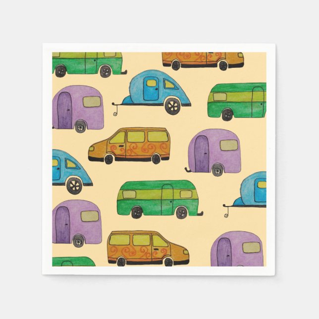 Camping caravans napkin (Front)