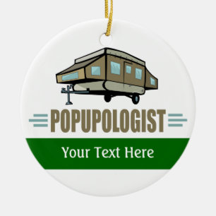 Camping Ceramic Tree Decoration