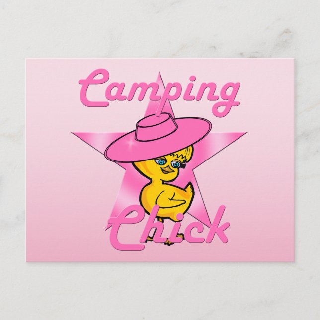 Camping Chick #8 Postcard (Front)