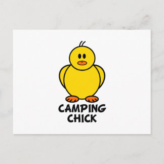 Camping Chick Postcard