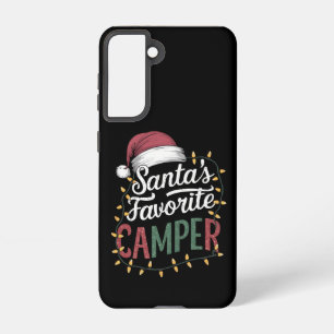 Camping Christmas Santa's Favourite Camper Gift Samsung Galaxy Case