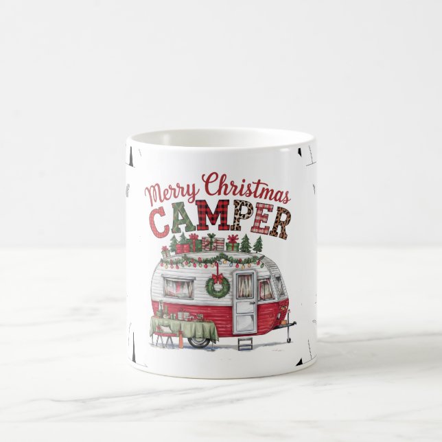 Camping Christmas Themed  Coffee Mug (Center)