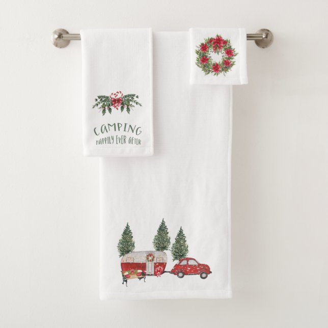 Camping Christmas Towel Set (Insitu)