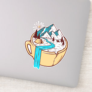 Camping Coffee Wildlife Vinyl Stickers