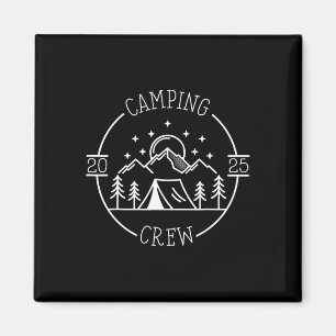 Camping Cousin Crew 2025 Family Reunion Campout Ad Magnet
