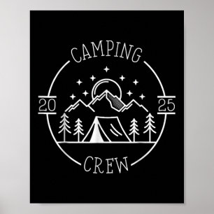 Camping Cousin Crew 2025 Family Reunion Campout Ad Poster