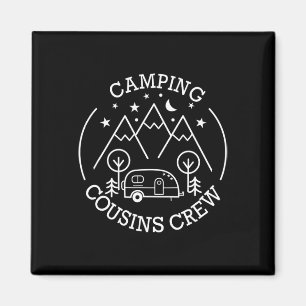 Camping Cousins Crew Family Reunion Road Trip 2025 Magnet