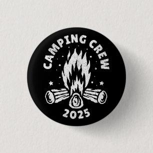 Camping Crew 2025 Camper Vintage 3 Cm Round Badge