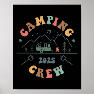 Camping Crew 2025 Camping Trip 2025 Matching Crew Poster