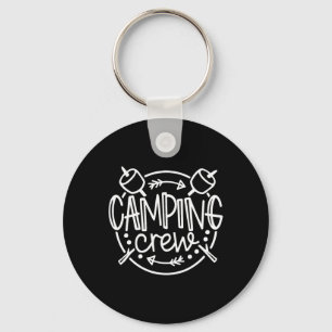 Camping Crew Campfire Summer Camp Vacation Family Key Ring