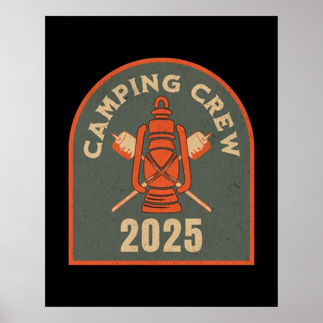 Camping Crew Camping Lover Camp Poster (Front)