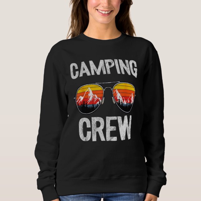 Camping Crew Cousin Camp Matching Family Vacation  Sweatshirt (Front)