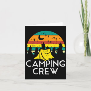 Camping Crew Cute Camper Boys Girls Kids Youth Tod Card